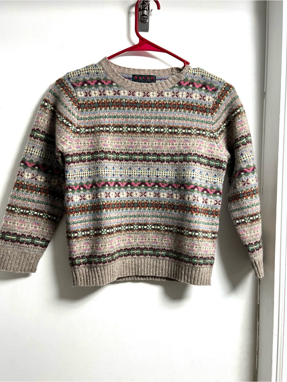 Vintage Ralph Lauren Multicolor Fair Isle Crewneck Sweater